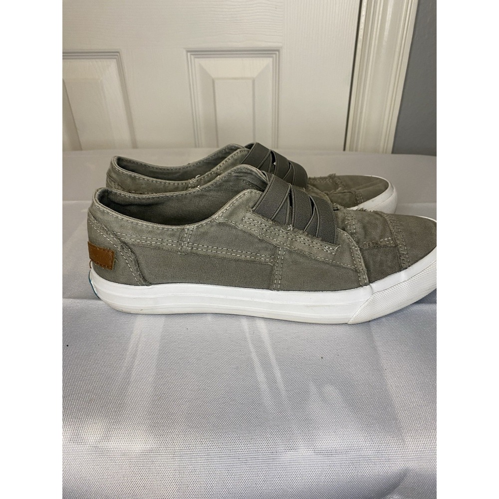 Blowfish Shoes Women's US 7 Slip On‎ Casual Malibu Marley Canvas Grey ZS-7001